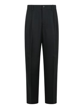 Pantaloni di lana vergini neri
