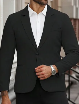 Blazer de talla grande para hombre, de un solo pecho, casual de negocios, elegante para oficina, formal, ceremonia - Shein - FashionsVida