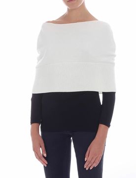 Fuzzi Coprispalle bianco in maglia