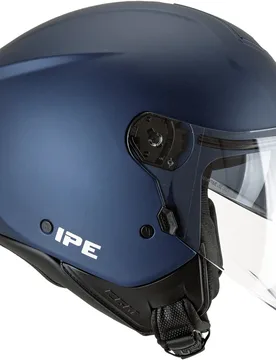 Casco Moto Jet 126A IPE MONO Blu satinato taglia XS - Cgm - FashionsVida