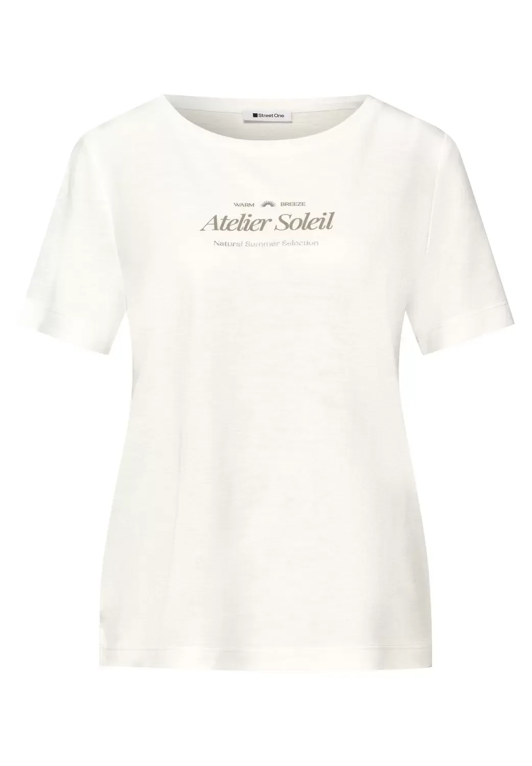 SOL_partprint shirt w.short sl female - 42 - FashionsVida