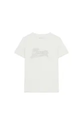 SS GUESS STUD LOGO EASY TEE female