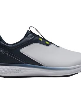 Golfschuhe Pulse BOA, Spikeless, weiss/navy/blau 42_5