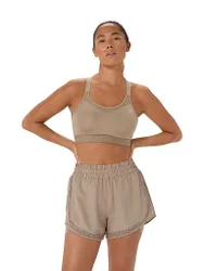Reggiseno sportivo da donna Road Combination High Support cammello 75C