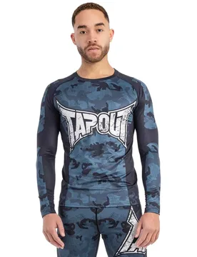 T-shirt à Manches Longues Duncan Camo Blue 3XL - TapouT - FashionsVida