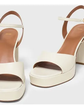 Sandalias de mujer de piel de plataforma - Maje - FashionsVida