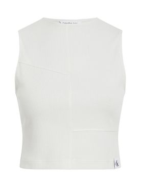 Seaming Rib Tank Top Icicle M Damen