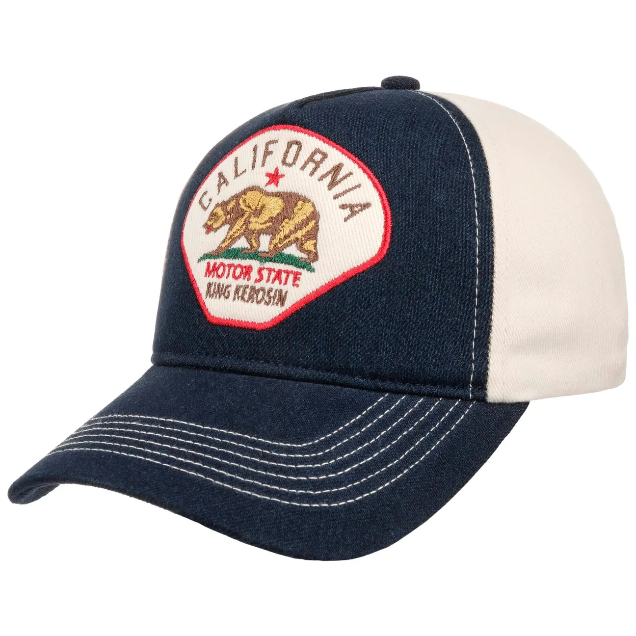 Motor State Trucker Cap by - navy - Female - Size: One Size - King Kerosin - FashionsVida