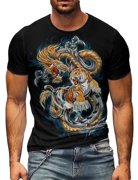New Fantasy Art Men's 3D Printed Short-Sleeve T-Shirt - Men's Couple Outfit Top - Aliexpress - FashionsVida
