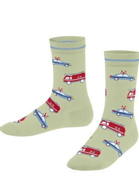 Police and Fire Cars Kinder Socken