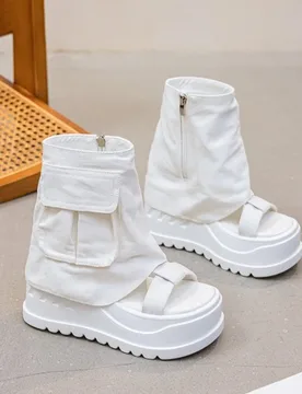 New Arrival Women's Shoes Exquisite Open Toe Summer Boots for Woman Fashion Platform Ankle Boots Designer Shoes Botas De Mujer - Aliexpress - FashionsVida
