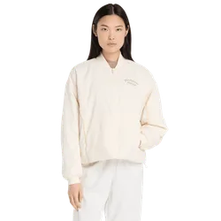 Linear Heritage Woven Bomber Jacket Damen Jacken - Beige - Größe L - Nylon Beige L