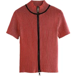 Camiseta de mujer tornasolada cremallera