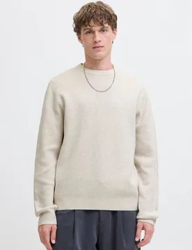 Jack & Jones - Jersey estructura de cuello redondo de hombre - jack & jones - FashionsVida