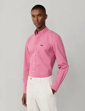 Camisa de hombre classic fit lisa cuello botón - Façonnable - FashionsVida