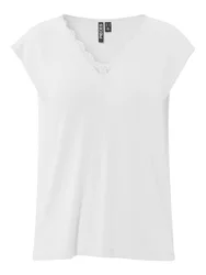 PCKAMALA LACE V-NECK TEE JR NOO B female