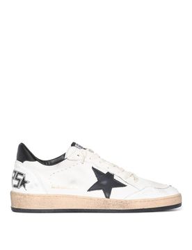 Sneaker in pelle con stella a sfera