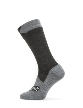 WP All Weather Mid Socke Schwarz/Grau 36-38