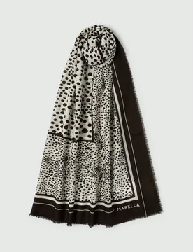 Foulard a fantasia donna panna - Marella - FashionsVida