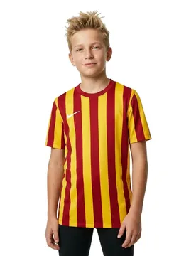 T-shirt à Manches Courtes Striped University Red / Tour Yellow / White 13-15 Années Garçon,Fille