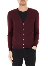 Cardigan in lana BORDEAUX 54