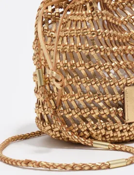 Bolso bucket mini trenzado piel - Bimba y Lola - FashionsVida