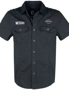 Kurzarmhemd - Luis Vintageshirt Shortsleeve - S bis 5XL - für Männer - Größe 5XL - schwarz - Männer - male - Brandit - FashionsVida