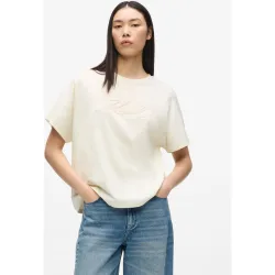 Camiseta de mujer corte relajado KL signature