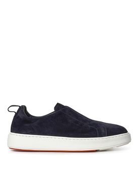 Sneakers slip-on in pelle scamosciata