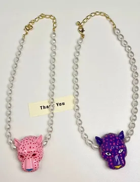 Vintage Enamel Leopard Head Pendant Pearl Clavicle Chain for Women Exaggerated Retro Luxury Fashion Jewelry - Aliexpress - FashionsVida