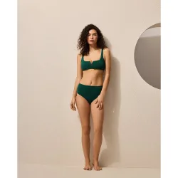Braga alta de bikini lisa
