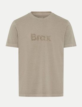 Brax T-Shirt mit Logoprint Beige XL