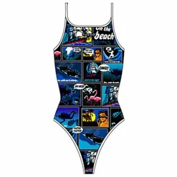 New Comic Thin Strap Swimsuit Multicolor 12-24 Months Girls