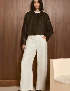 Denim Barell Jeans - Cream - Size: 16 - Karen millen - FashionsVida