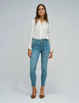 Vaqueros pitillo secret push in cropped skinny de mujer - Salsa Jeans - FashionsVida