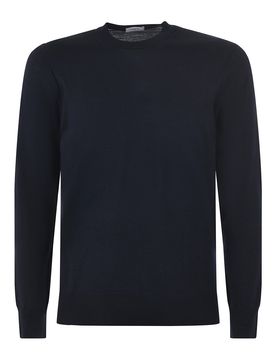 Pull girocollo in lana vergine