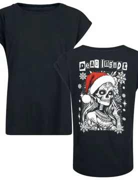 T-Shirt - X-MAS - L bis XXL - für Damen - Größe L - schwarz - Frauen - female - EMP Special Collection - FashionsVida