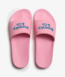 Superdry Damen & Co Pool Sliders Pink - Größe: 7-8