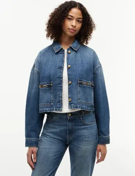 Chaqueta de mujer vaquera con detalles dorados - Tommy Hilfiger - FashionsVida