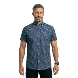 Camicia A Maniche Corte 26cn559s Navy Sky 2XL
