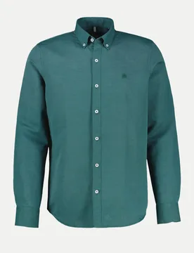 Hemd aus Baumwoll-Leinen-Mix Grün XXXL - Lerros - FashionsVida