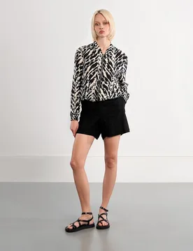 Bomber de mujer de manga larga con estampado - Lili Sidonio - FashionsVida