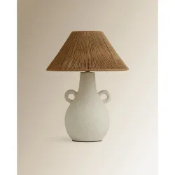 Lámpara de mesa de cerámica Elsa