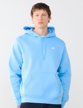 Hoodie Club Small Logo bleu/blanc xs