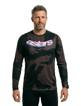 Bicycle Maglia Da Enduro A Maniche Lunghe A-dura Hollow Camo Black / Camo