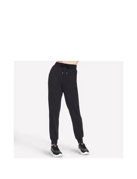 Women's Cozy Luxe Joggers Pants in Black Size: Large - Black - Size: L - Skechers - FashionsVida