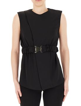 Blusa smanicata NERO L