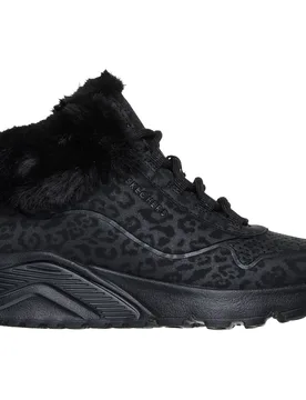Uno Lite - Cozy Leopard Kinder Stiefel, schwarz, Größe 36 36 - Skechers - FashionsVida