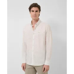 Camisa sport de hombre regular fit estampado geométrico