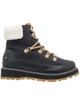 Après-ski imperméables et très chauds - Azelie Black en Cuir - Taille 8 US - Noir - Roxy - FashionsVida